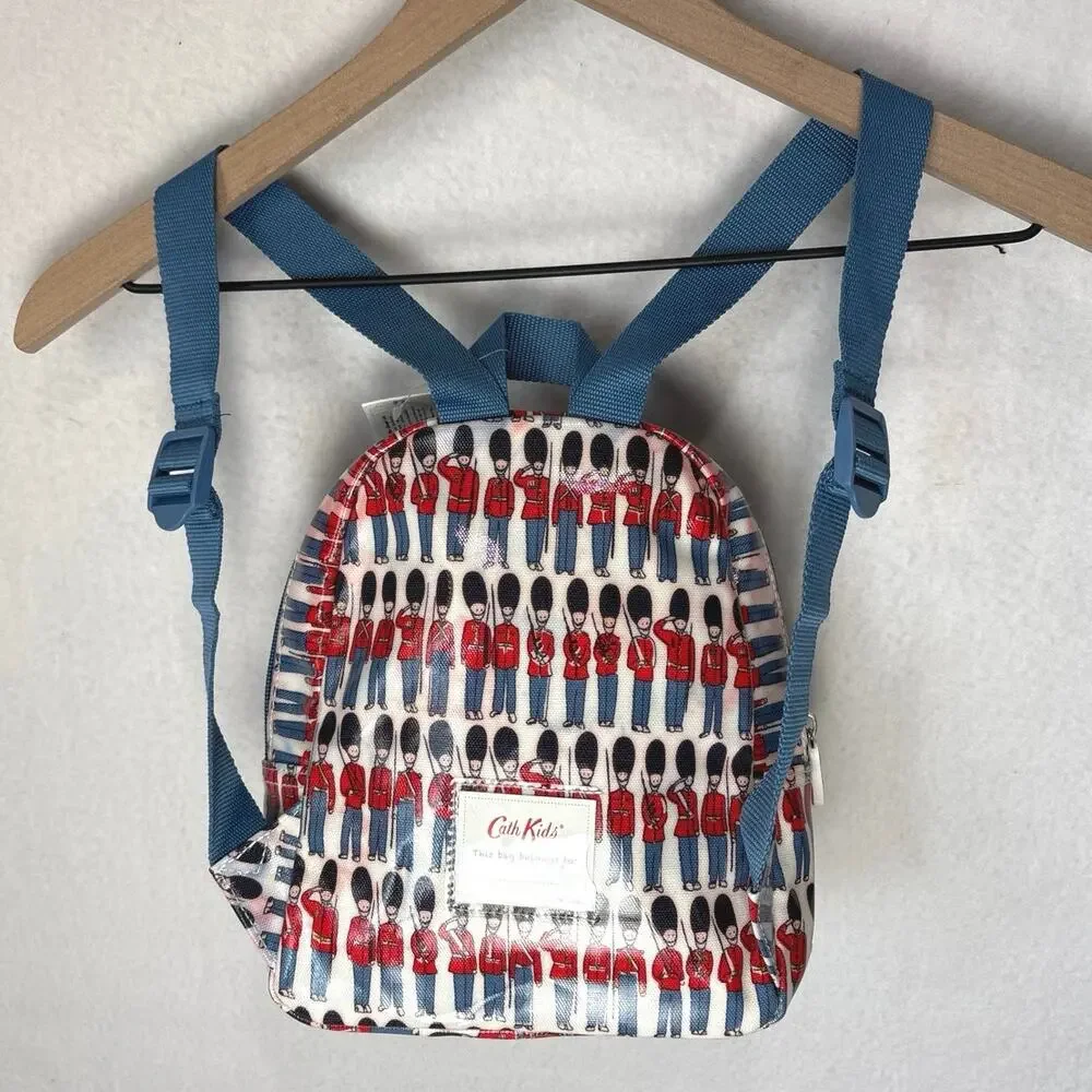 Cath Kidston Mini Vinyl Backpack London Royal Guard Soldiers Retro NWT